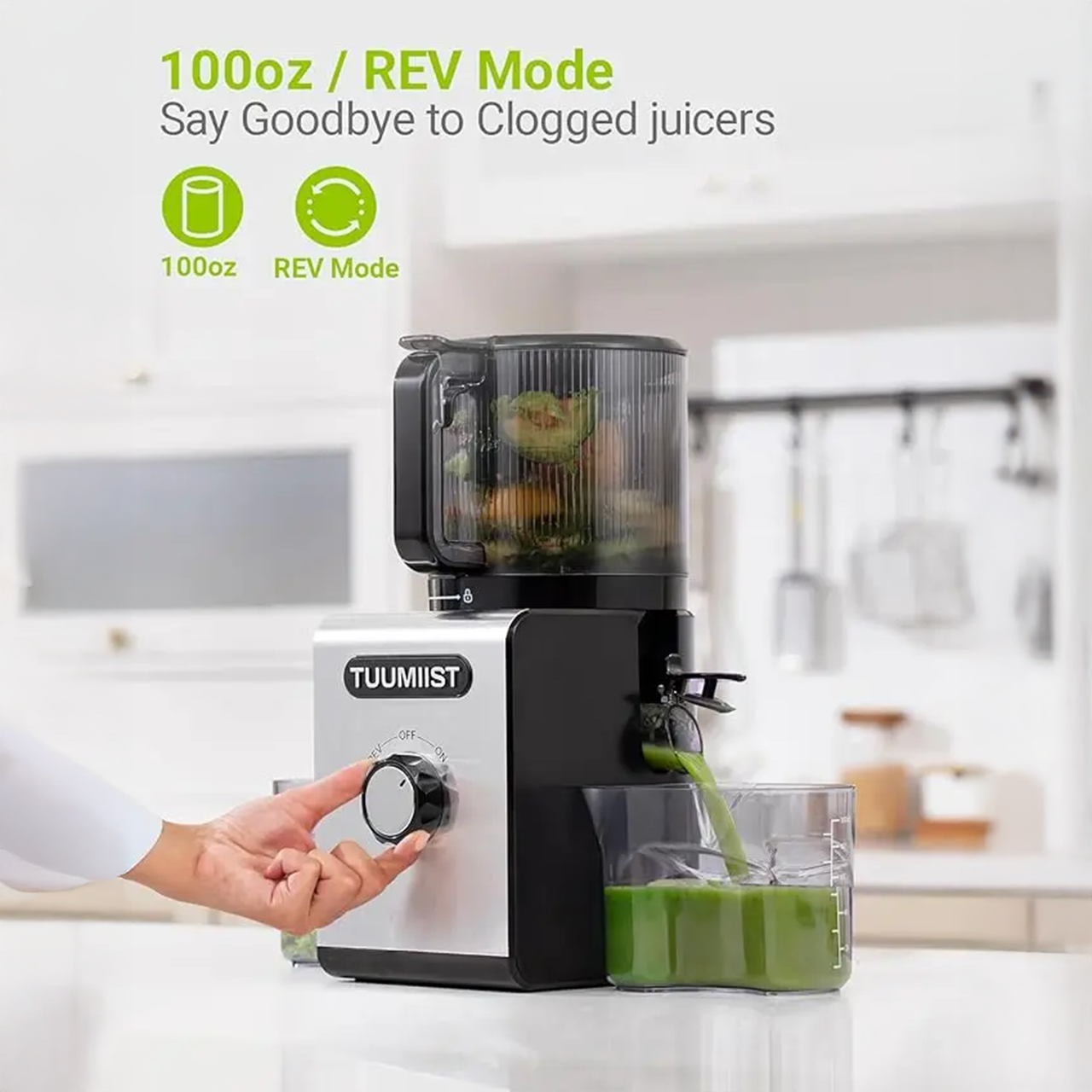 C16 Cold Press Juicer with 6.5"Extra Large Feed Chute