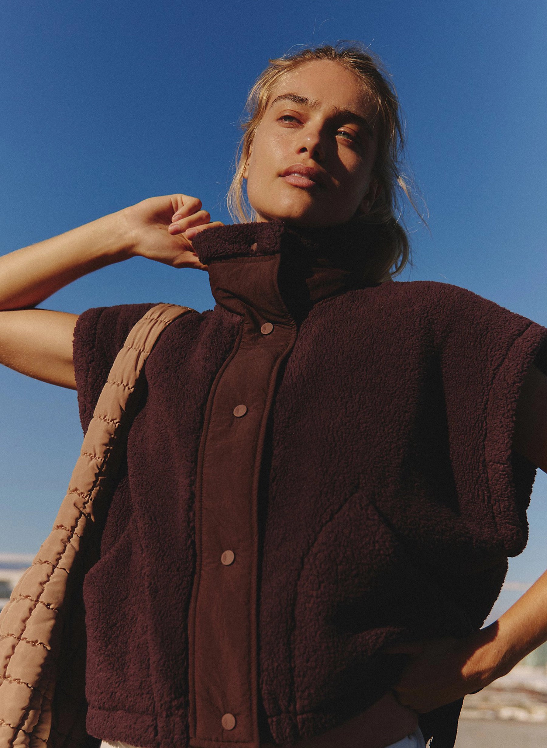 Warm Sherpa Fleece Vest